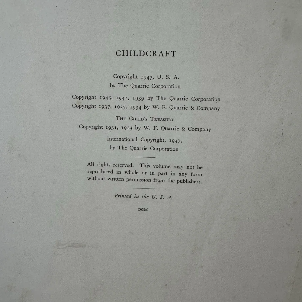 1939 Childcraft Volume 14: Science and Industry; Large‎ Illustrated HC, Vintage